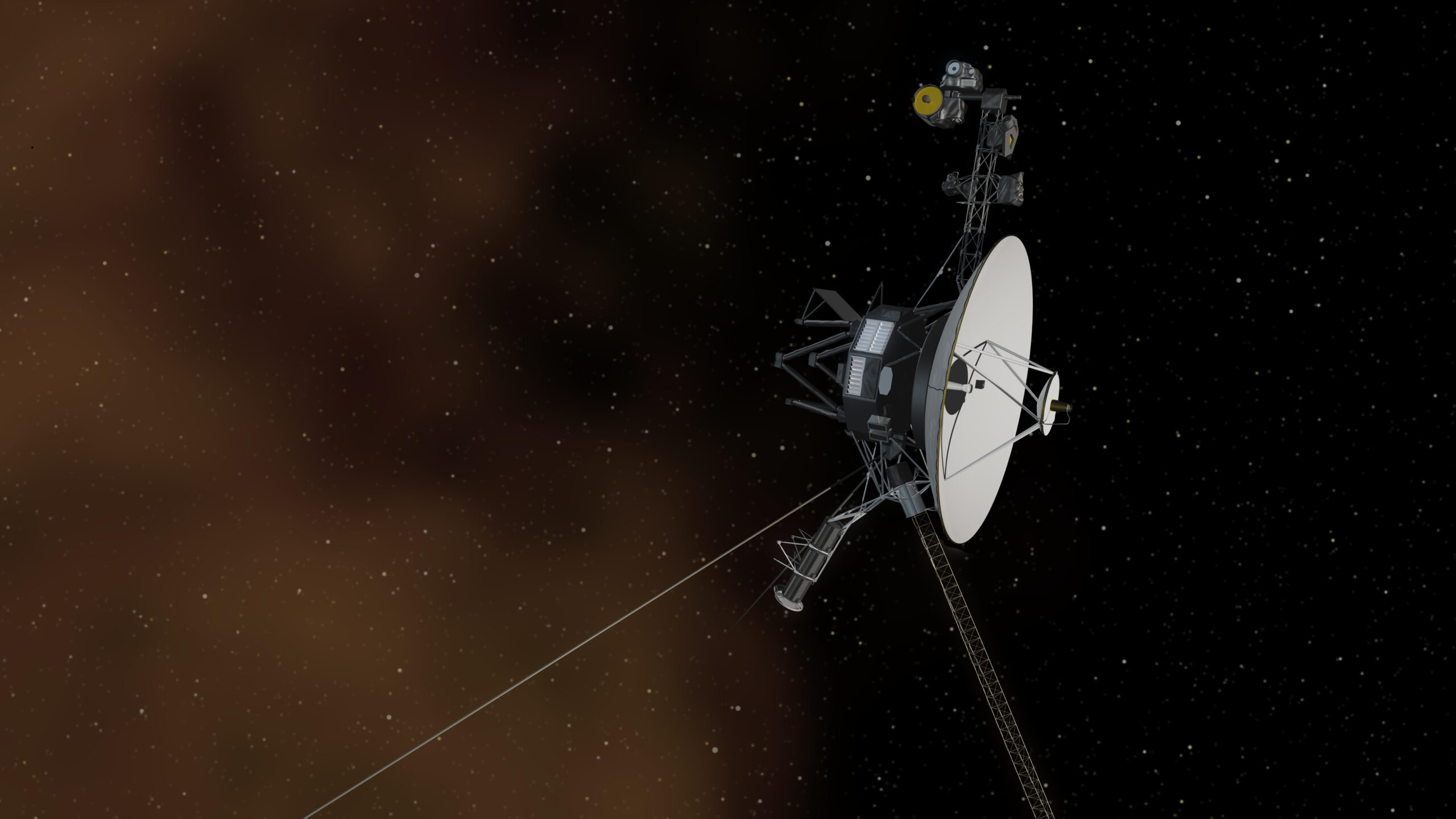 NASA Voyager Mission: Artist's rendering of the Voyager spacecraft design